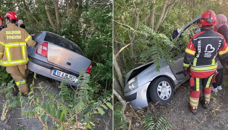 Balıkesir'de Meydana Gelen Otomobil Kazası: İki Yaralı