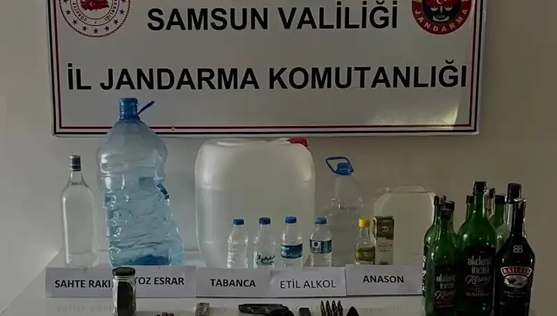 Sahte İçki İle Mücadelede Samsun'dan Büyük Operasyon: Litrelerce Ele Geçirildi!