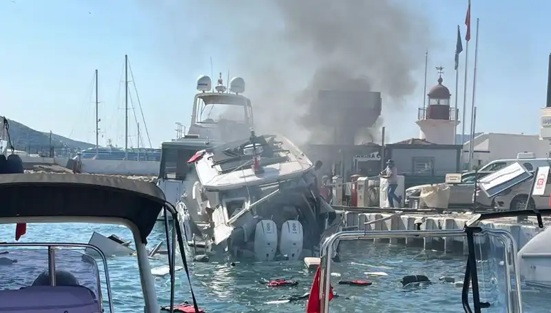 Bodrum'da Teknede Patlama: Tatilciler Arasında Panik ve Yaralılar