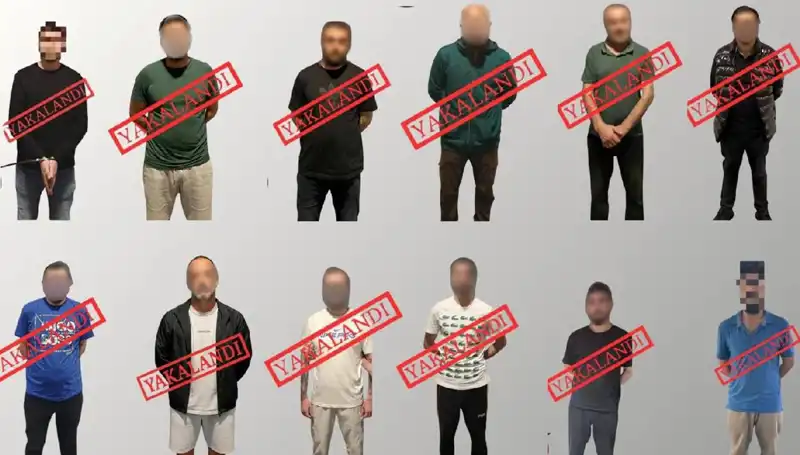 Kırmızı Bültenle Aranan 12 Kişi Ulusal Operasyonla Yakalandı!