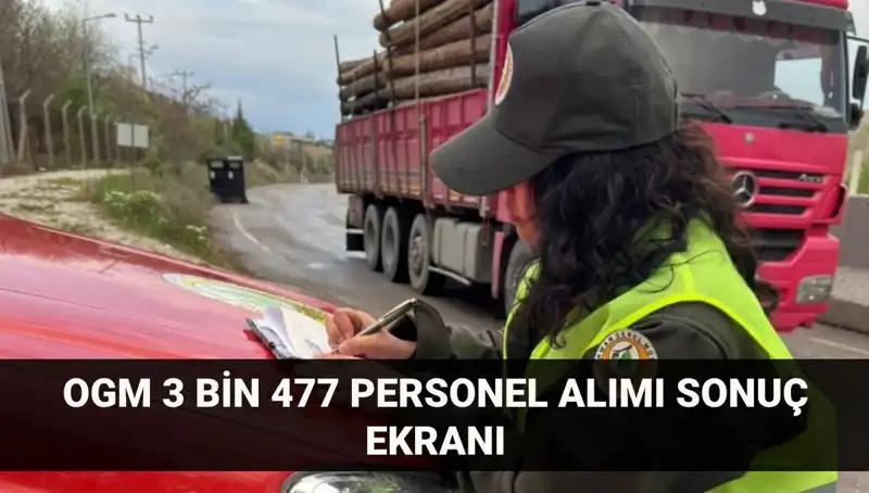 Orman Genel Müdürlüğü 2025 Personel Alımı Sonuçları Açıklandı: 3 Bin 477 Kadro!