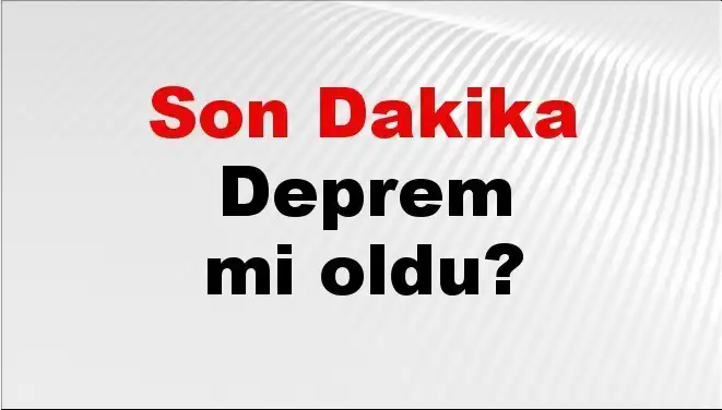 Antalya’da Merkez Üssü Belli Olmayan Şiddetli Deprem Alerti!